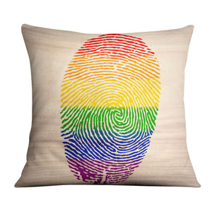 Fingerprint of Love Cushion Cushion Cushion Square Clock Canvas