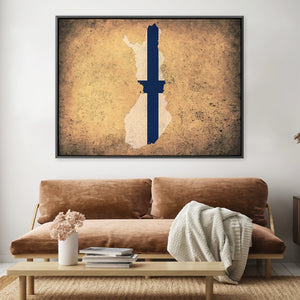 Finland Canvas Art Clock Canvas