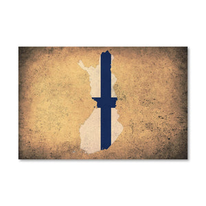 Finland Canvas Art Clock Canvas