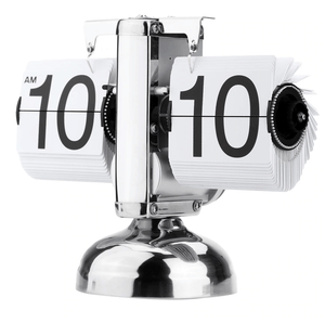 Flipbook White Clock Canvas