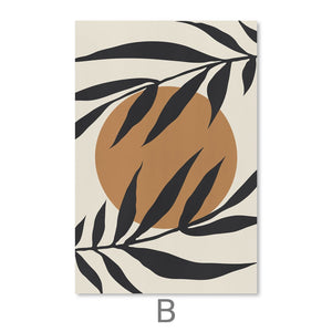 Floral Set Canvas Art B / 30 x 45cm / Unframed Canvas Print Clock Canvas