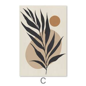 Floral Set Canvas Art C / 30 x 45cm / Unframed Canvas Print Clock Canvas