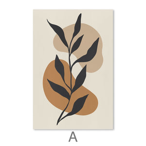 Floral Set Canvas Art Clock Canvas