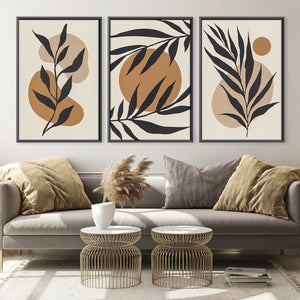 Floral Set Canvas Art Clock Canvas