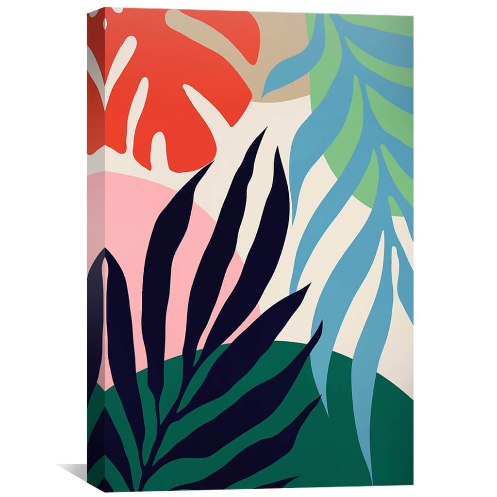 Floral Set V Canvas Art 30 x 45cm / Unframed Canvas Print Clock Canvas