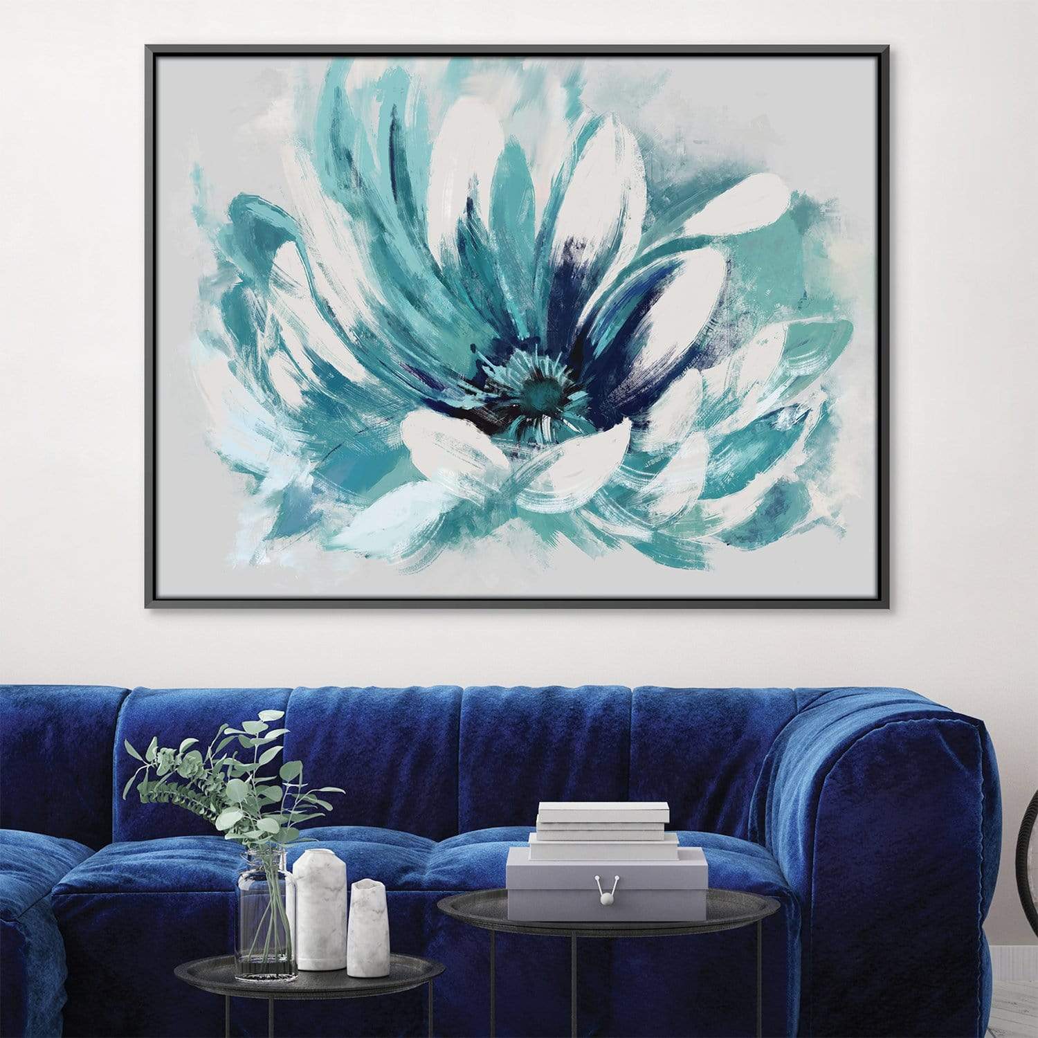 Flower Unfolding Canvas Art Clock Canvas