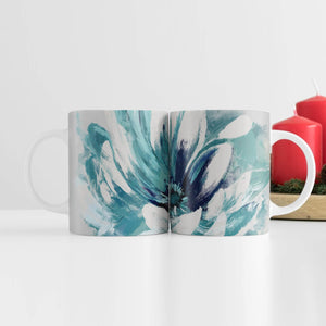 Flower Unfolding Mug Mug White Clock Canvas
