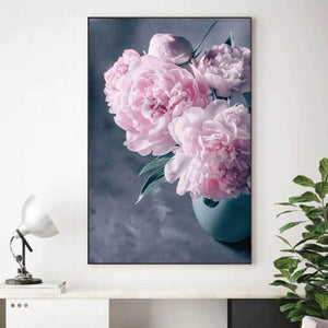 Flower Vase Canvas Art Clock Canvas