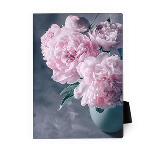 Flower Vase Desktop Canvas Desktop Canvas 13 x 18cm Clock Canvas