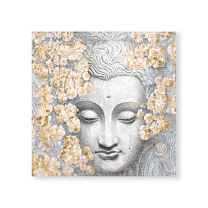 Flowers and Faith Oil Painting Oil Clock Canvas