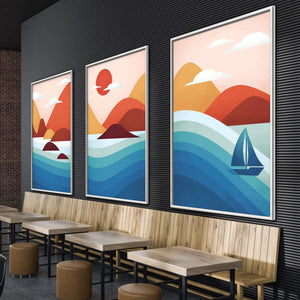 Flowing Landscape Canvas Art Clock Canvas