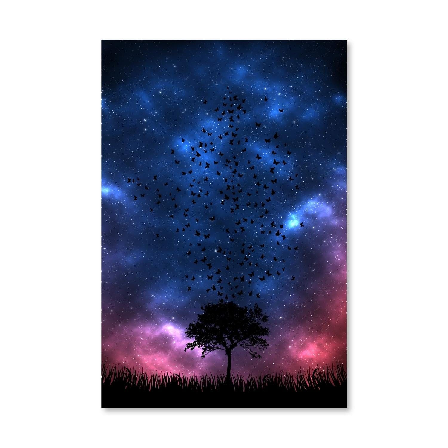 Fluttering Skies Canvas Art Clock Canvas