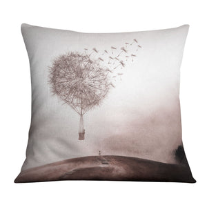 Flying Dandelion Cushion Cushion Cushion Square Clock Canvas