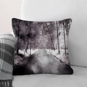 Forest Path Cushion Cushion Cushion Square Clock Canvas
