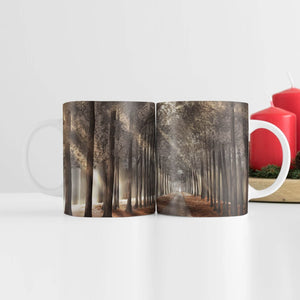 Forest Strolls Mug Mug White Clock Canvas