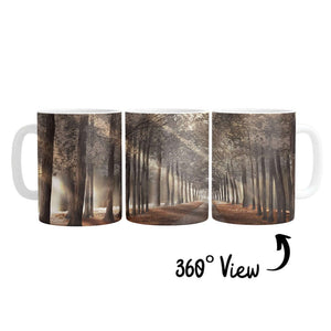 Forest Strolls Mug Mug White Clock Canvas