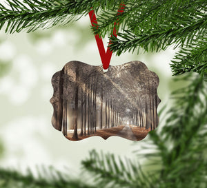 Forest Strolls Ornament Christmas Ornament Victorian 10.8 x 8cm Clock Canvas