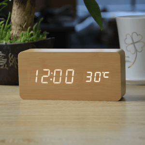 Forester Bamboo Clock Canvas