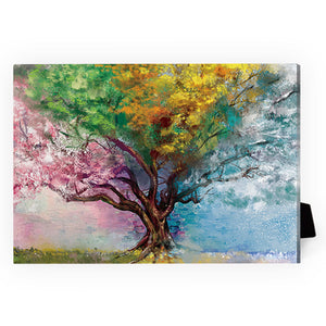 Four Seasons Desktop Canvas Desktop Canvas 18 x 13cm Clock Canvas