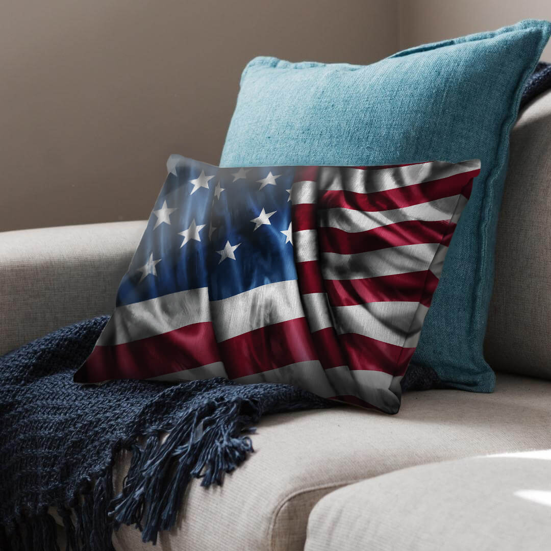 Freedom 50 Cushion Cushion Cushion Landscape Clock Canvas