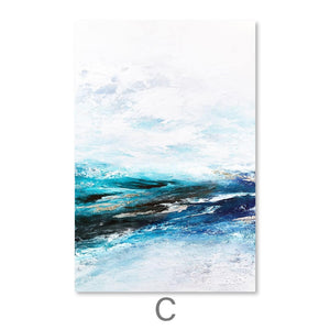 Frozen Ocean Canvas Art C / 30 x 45cm / Unframed Canvas Print Clock Canvas