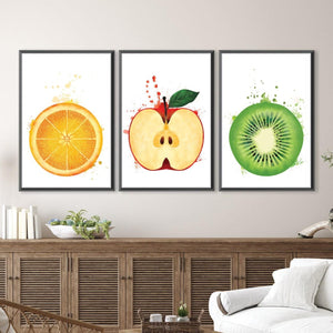 Fruit Splash Canvas Art Clock Canvas