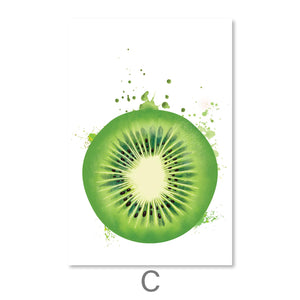 Fruit Splash Canvas Art Clock Canvas