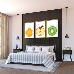 Fruit Splash Canvas Art Clock Canvas