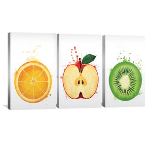 Fruit Splash Canvas Art Clock Canvas