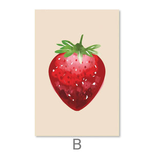 Fruit Vibes Canvas Art Clock Canvas