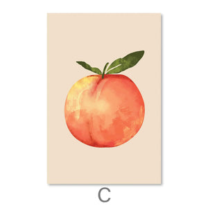 Fruit Vibes Canvas Art Clock Canvas