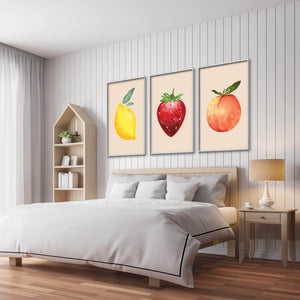 Fruit Vibes Canvas Art Clock Canvas