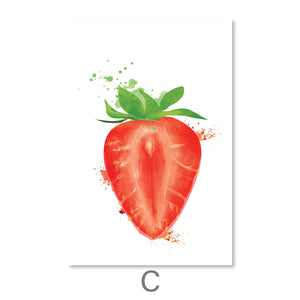 Fruity Delight Canvas Art C / 30 x 45cm / Unframed Canvas Print Clock Canvas