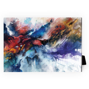 Fusion of Color Desktop Canvas Desktop Canvas 18 x 13cm Clock Canvas