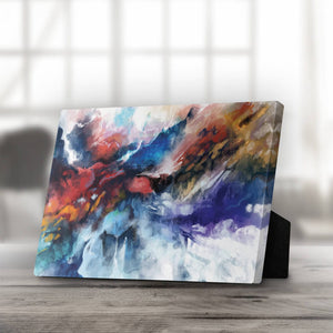 Fusion of Color Desktop Canvas Desktop Canvas 25 x 20cm Clock Canvas
