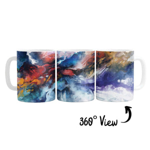 Fusion of Color Mug Mug White Clock Canvas