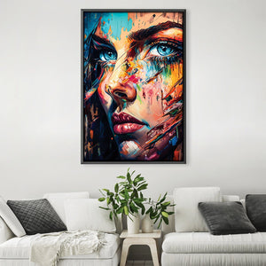 Gazing Abyss Canvas Art 30 x 45cm / Unframed Canvas Print Clock Canvas