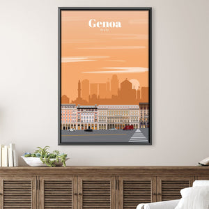 Genoa Canvas - Studio 324 Art Clock Canvas
