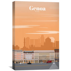 Genoa Canvas - Studio 324 Art 30 x 45cm / Unframed Canvas Print Clock Canvas
