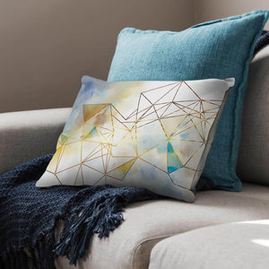 Geo Brush Cushion Cushion Cushion Landscape Clock Canvas