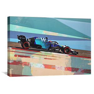 Geo Speed Canvas Art Clock Canvas