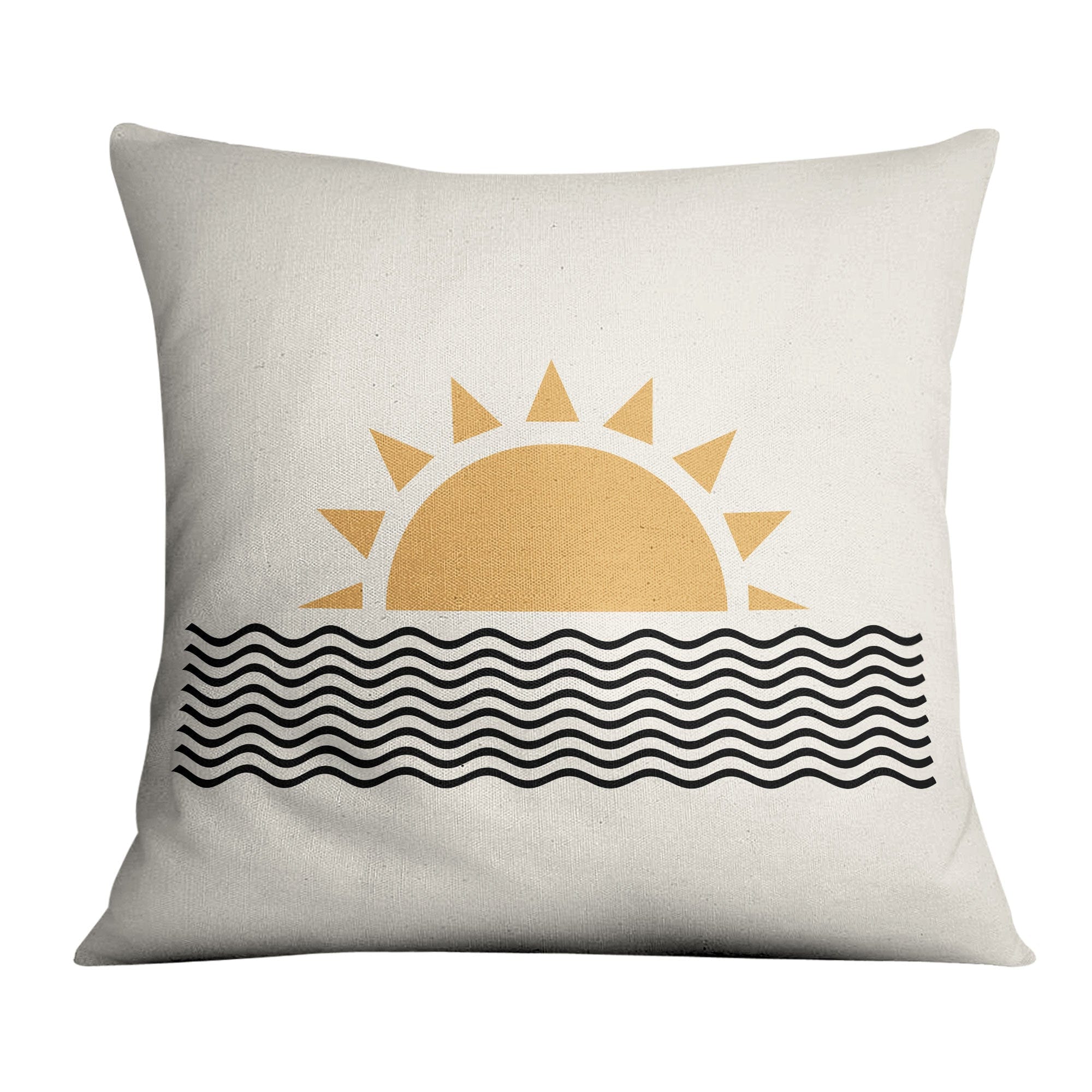 Geo Sunrise Cushion Cushion 45 x 45cm Clock Canvas