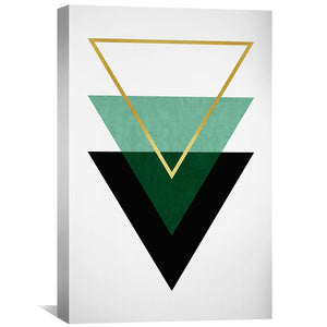 Geometric Set 1 Canvas Art Clock Canvas