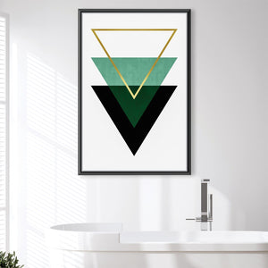 Geometric Set 1 Canvas Art 30 x 45cm / Unframed Canvas Print Clock Canvas