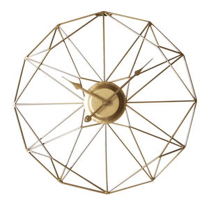 Geometrix Clock Gold / 50cm Clock Canvas