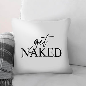 Get Naked B Cushion Cushion 45 x 45cm Clock Canvas