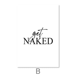Get Naked Canvas Art Clock Canvas