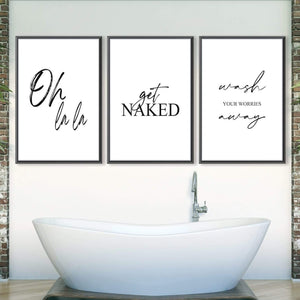 Get Naked Canvas Art Clock Canvas