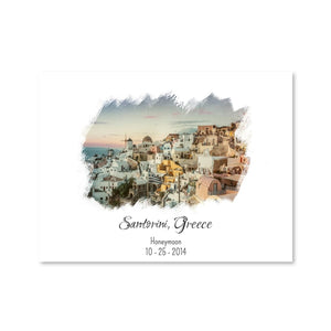 Getaway Canvas Art 45 x 30cm / Standard Gallery Wrap Clock Canvas
