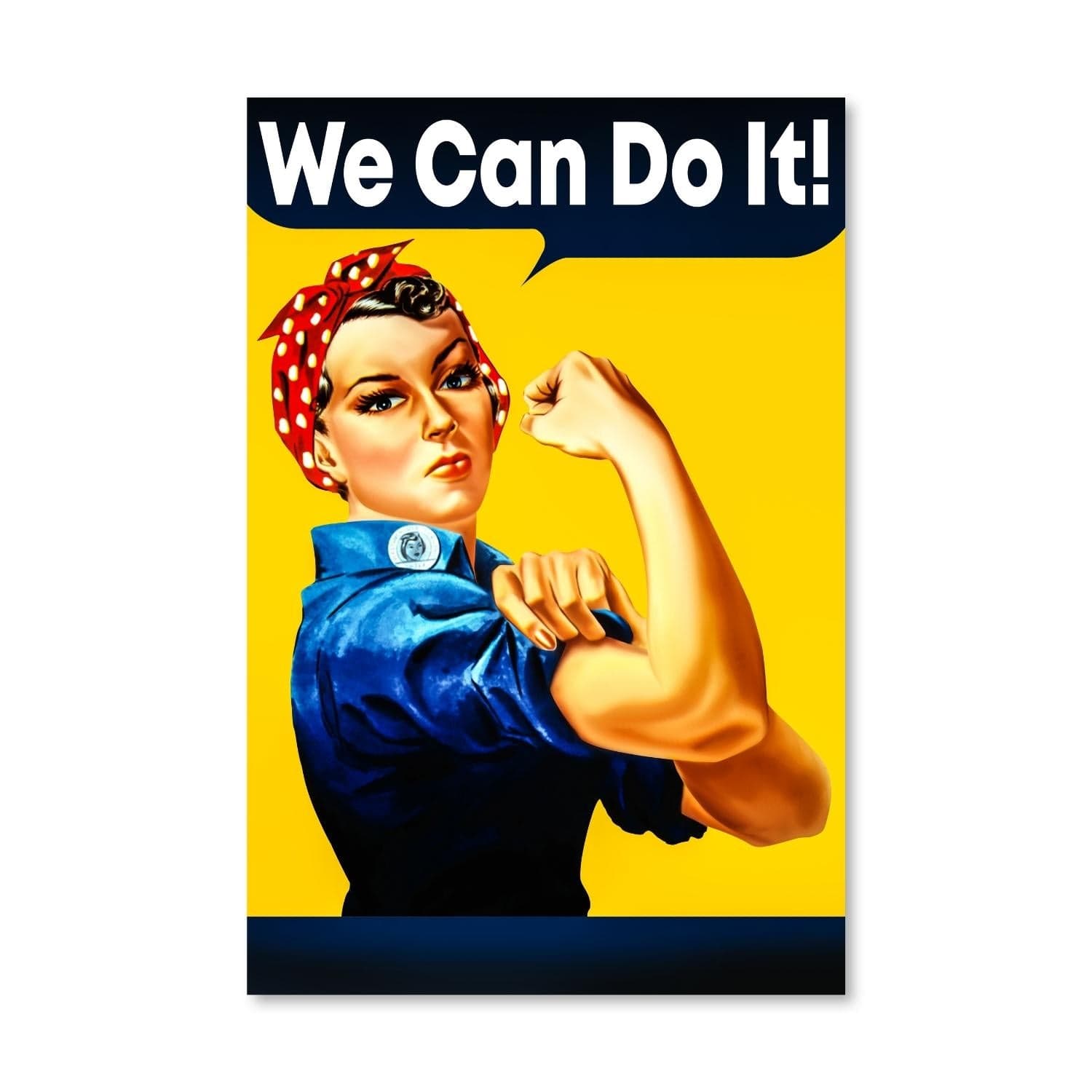 Girl Power Canvas Art Clock Canvas